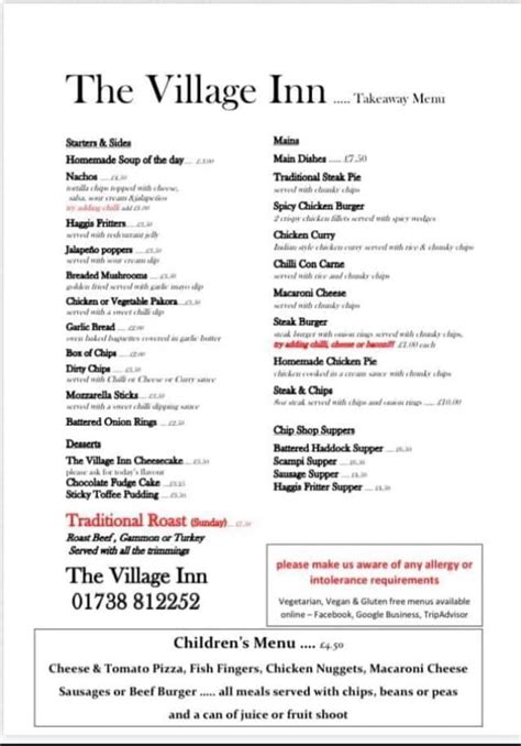 the village inn wayne menu|The Village Inn Restaurant .